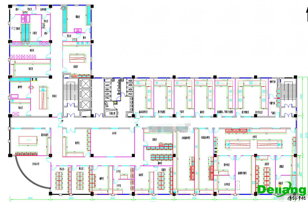 有机化学实验室平面图