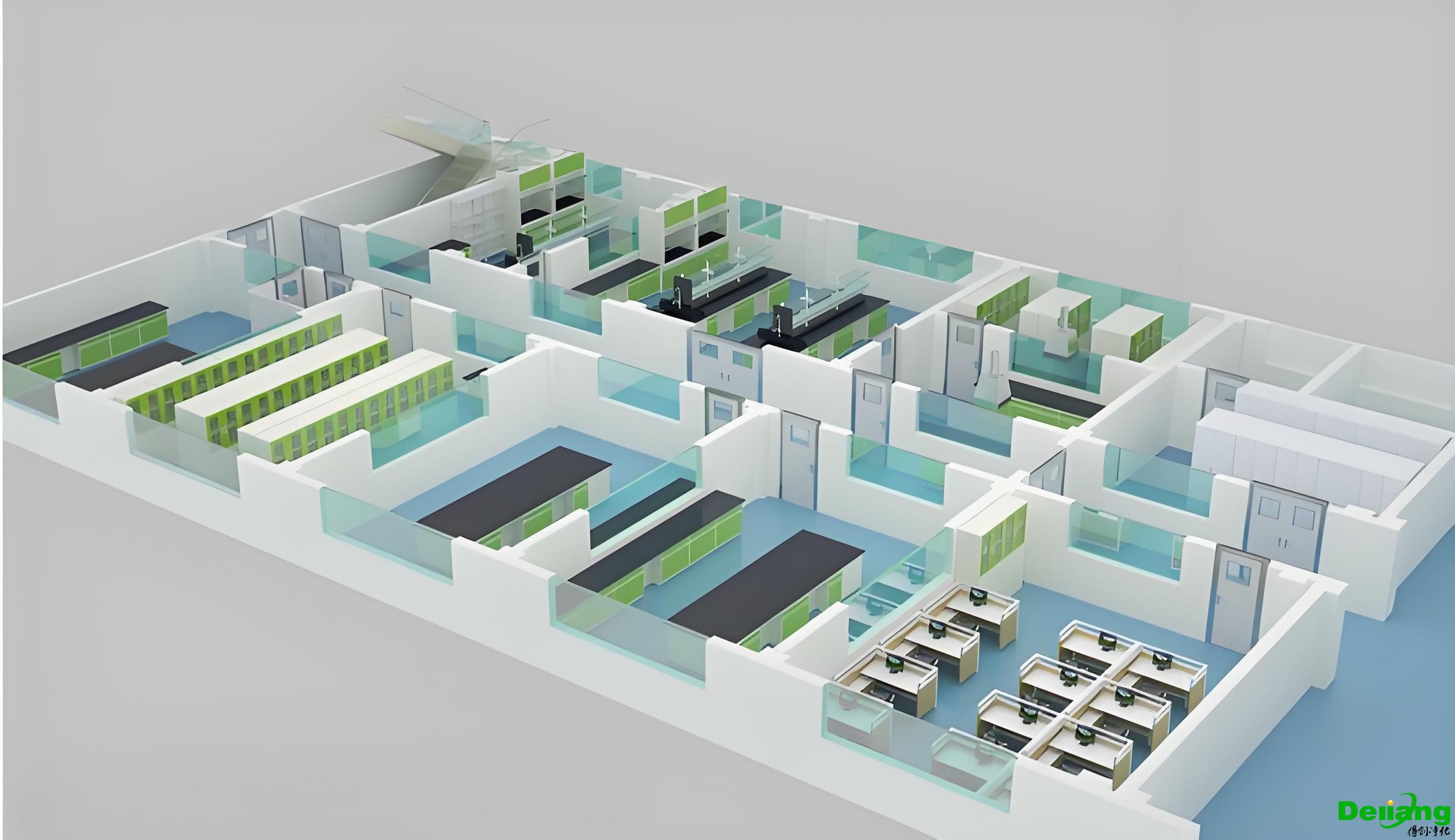分子生物学实验室效果图
